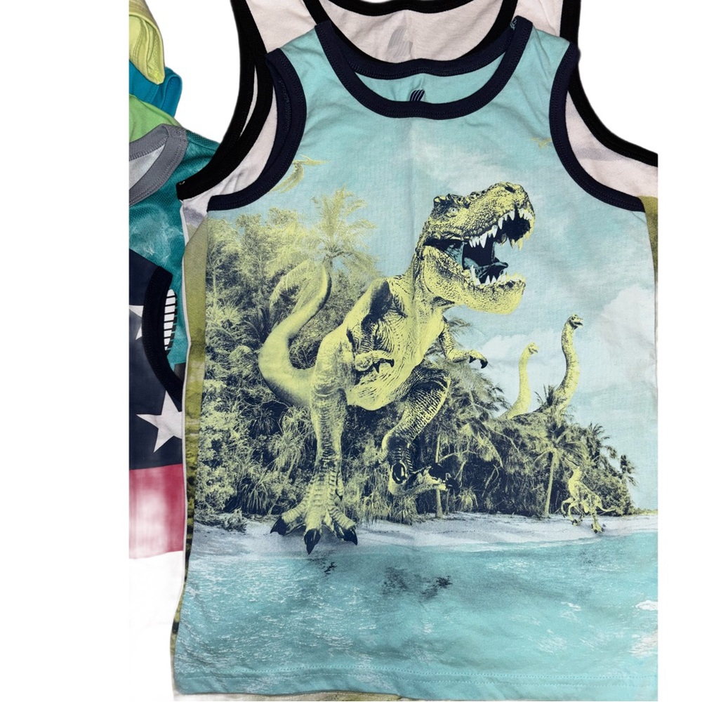 Dinosaur Print Kids Tank Top